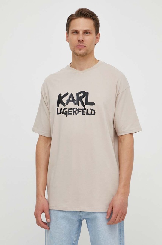 Karl Lagerfeld t-shirt 531221.755280 beżowy SS24