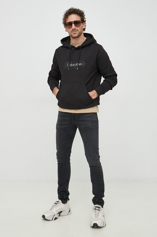 Calvin Klein t-shirt bawełniany K10K110793.PPYX beżowy SS23