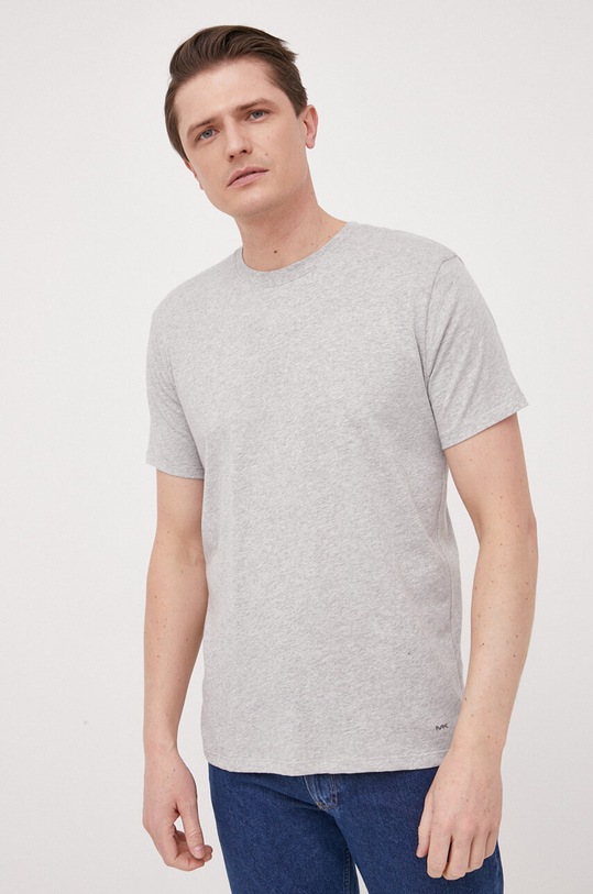 Michael Kors t-shirt lounge bawełniany 3-pack bawełna szary 6S32C10023