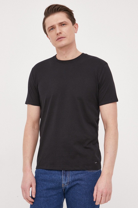 Michael Kors t-shirt lounge bawełniany 3-pack 6S32C10023 szary SS23