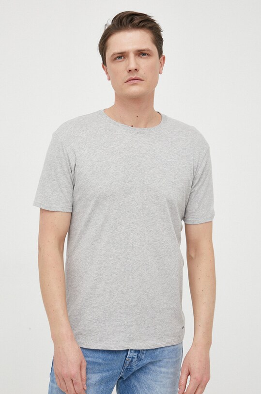Βαμβακερό t-shirt Michael Kors 3-pack κανονικό σκούρο μπλε 6S32C10023