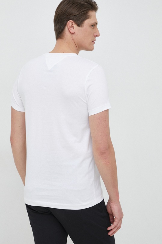Odzież Tommy Hilfiger t-shirt bawełniany MW0MW29372.PPYX biały