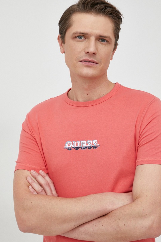 Guess t-shirt różowy M3RI11.J1314