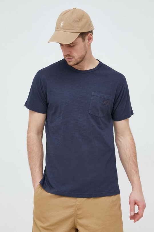 Odzież Guess t-shirt bawełniany M3RI30.KBL31 granatowy