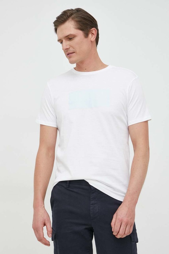 Guess t-shirt bawełniany biały M3RI46.K9RM3