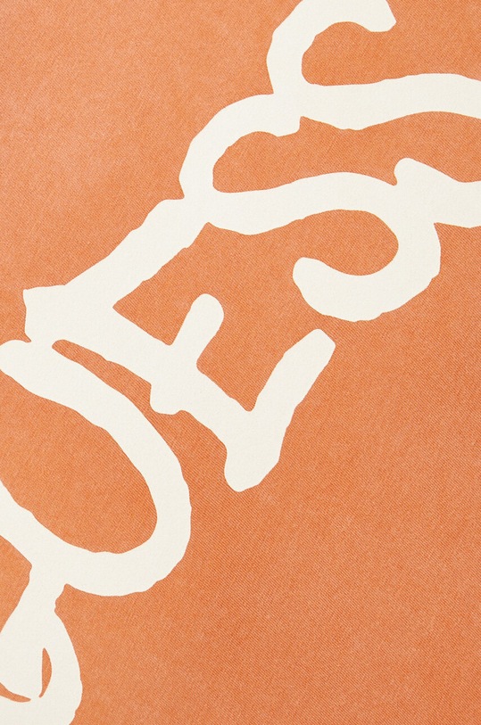 Bavlněné tričko s dlouhým rukávem Guess x Brandalised M3RI1T.KBDL0 oranžová