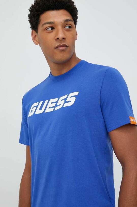 Tričko Guess potisk modrá Z3RI05.J1314