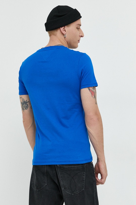 Дрехи Памучна тениска Tommy Jeans DM0DM10099.PPYX син