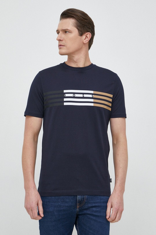 BOSS t-shirt granatowy 50485669