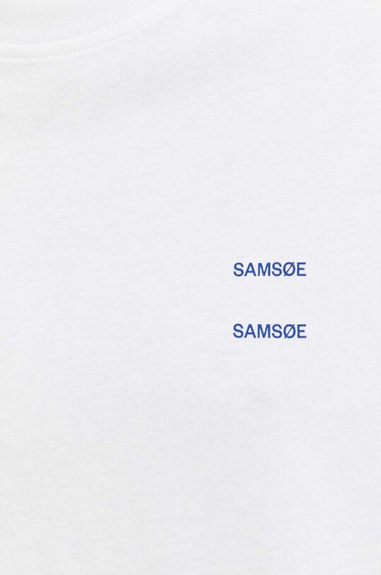 Хлопковая футболка Samsoe Samsoe M22300126 белый