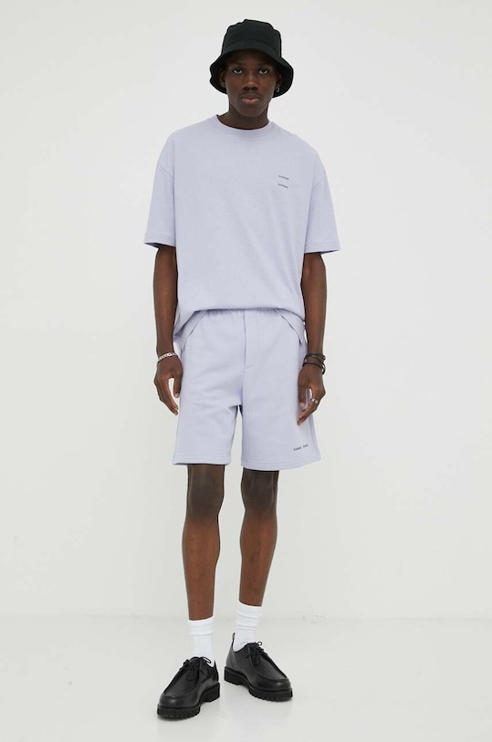 Samsoe Samsoe tricou din bumbac M22300126 violet SS25