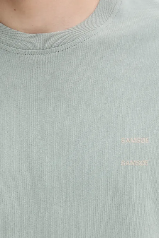 Samsoe Samsoe t-shirt in cotone JOEL M22300126 turchese