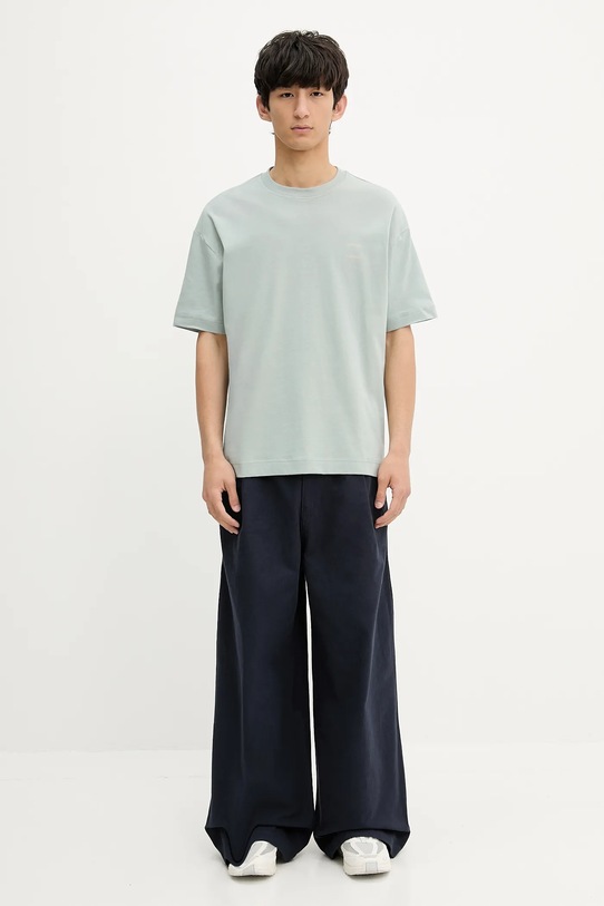 Samsoe Samsoe tricou din bumbac JOEL M22300126 turcoaz