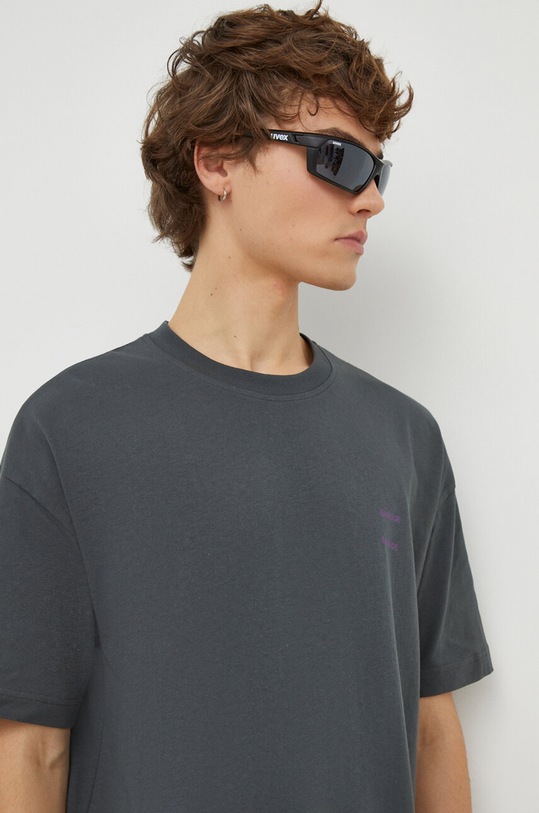 Samsoe Samsoe t-shirt bawełniany JOEL szary M22300126