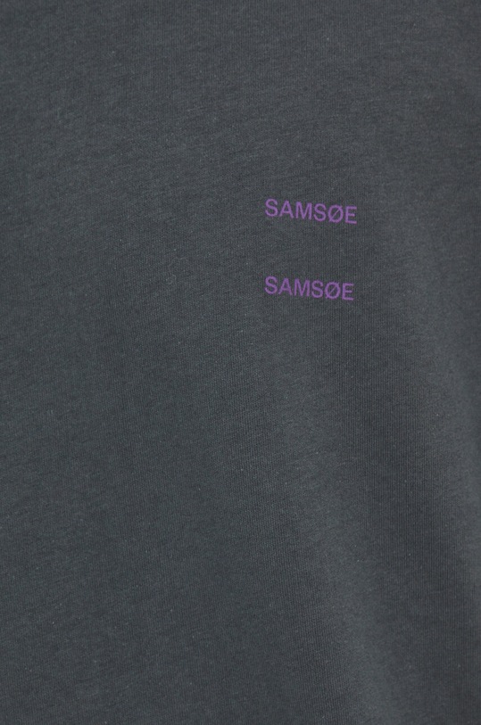 Samsoe Samsoe t-shirt bawełniany JOEL M22300126 szary