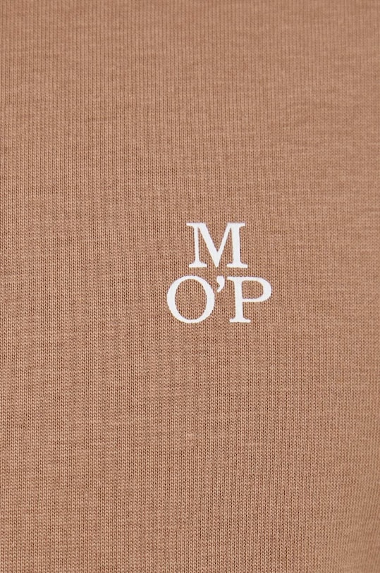 Marc O'Polo t-shirt bawełniany 320201251054 brązowy