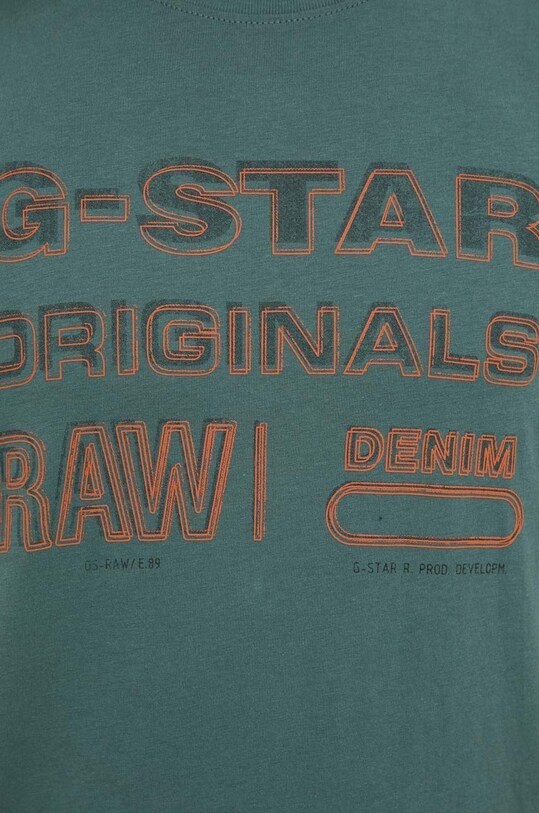 G-Star Raw t-shirt bawełniany D22378.336 zielony