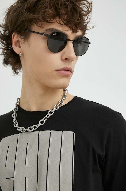 Βαμβακερό μπλουζάκι G-Star μαύρο D22380.336