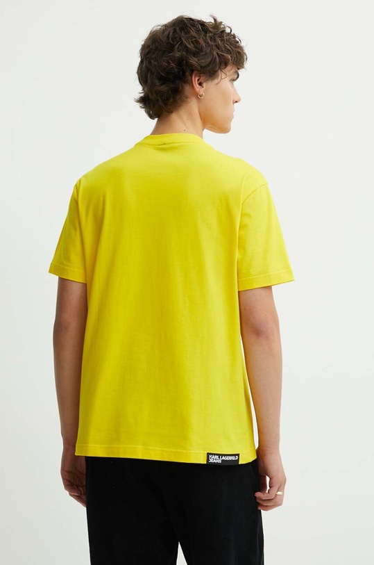 Odzież Karl Lagerfeld Jeans t-shirt bawełniany 231D1706 żółty