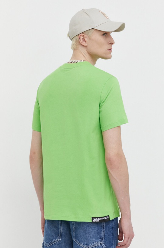 Одяг Бавовняна футболка Karl Lagerfeld Jeans 231D1706 зелений