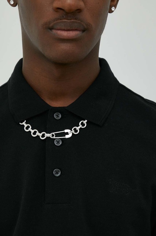 Tiger Of Sweden polo bawełniane T69087026 czarny