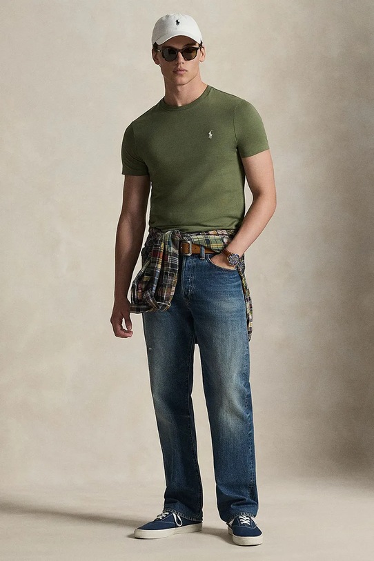 Odzież Polo Ralph Lauren t-shirt bawełniany 710671438 biały