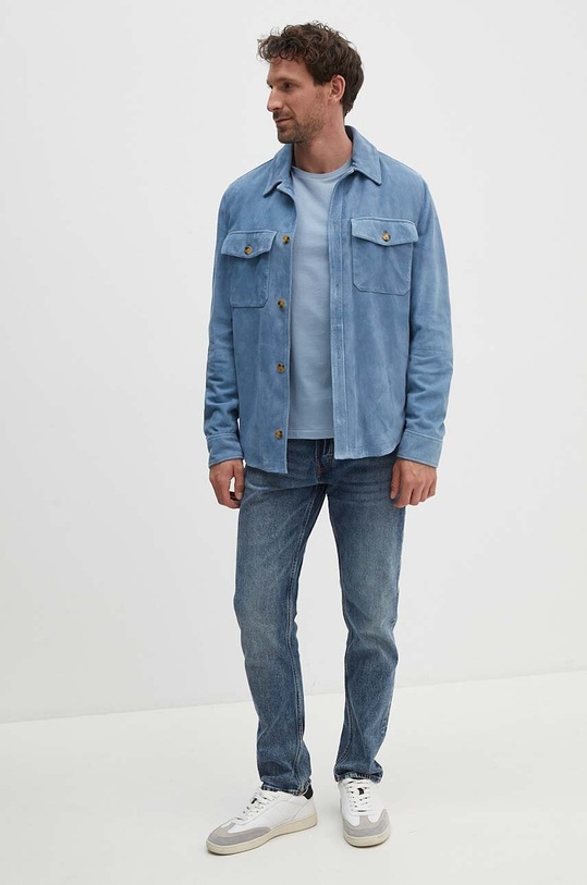 Βαμβακερό μπλουζάκι Polo Ralph Lauren 710671438 μπλε AW25