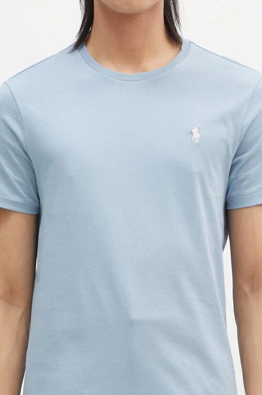 Bavlněné tričko Polo Ralph Lauren modrá 710671438