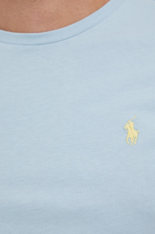 Бавовняна футболка Polo Ralph Lauren 710671438 блакитний