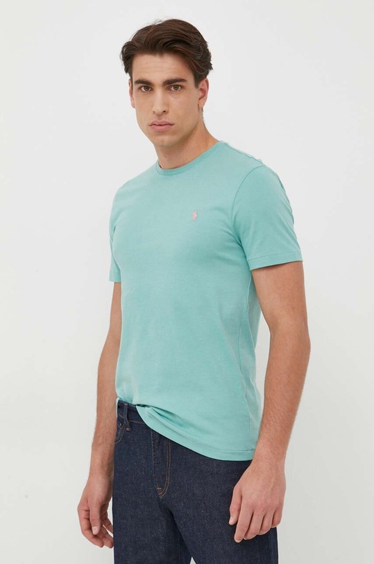 Bavlnené tričko Polo Ralph Lauren 710671438 zelená AW25