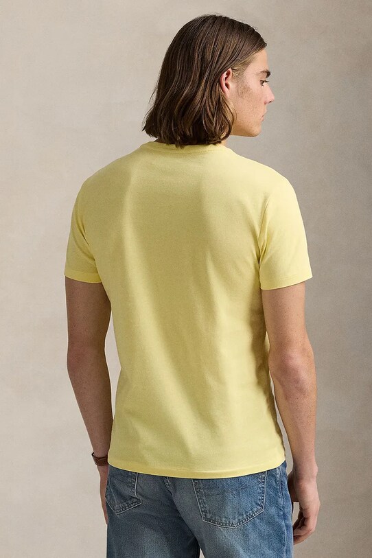 Polo Ralph Lauren tricou din bumbac 710671438 galben SS25