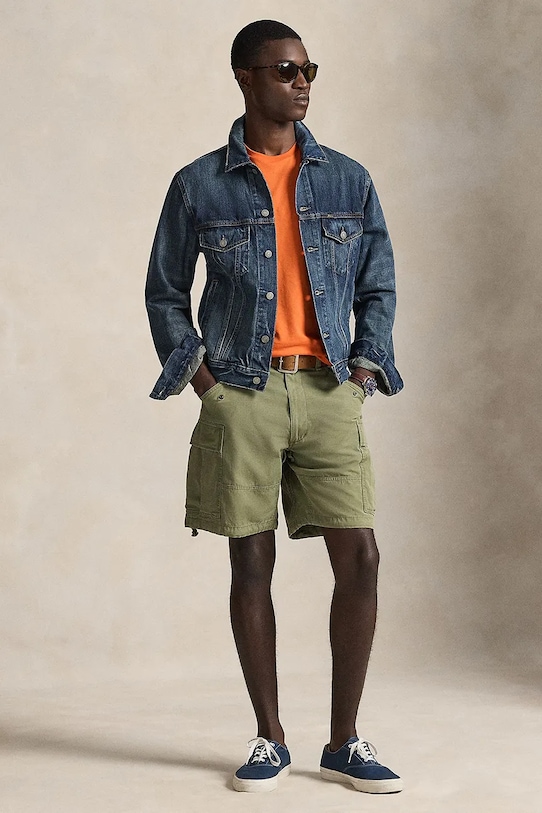 Odzież Polo Ralph Lauren t-shirt bawełniany 710671438 pomarańczowy