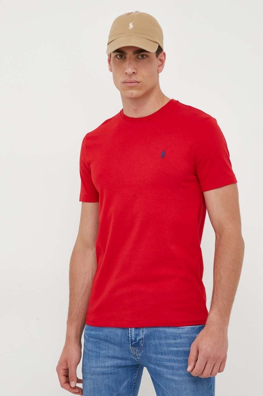 Polo Ralph Lauren t-shirt bawełniany czerwony 710671438
