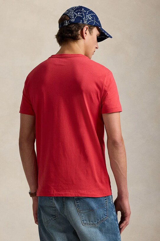 Polo Ralph Lauren t-shirt bawełniany 710671438 czerwony AW25