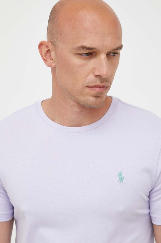 Polo Ralph Lauren t-shirt bawełniany bawełna fioletowy 710671438