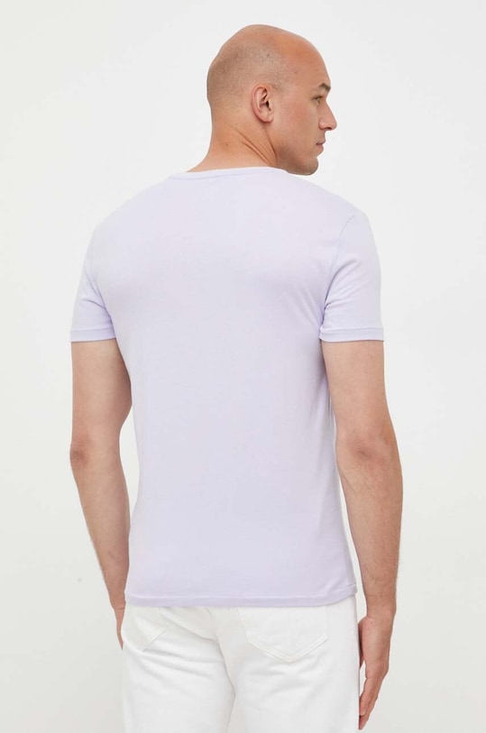 Oblečení Bavlněné tričko Polo Ralph Lauren 710671438 fialová