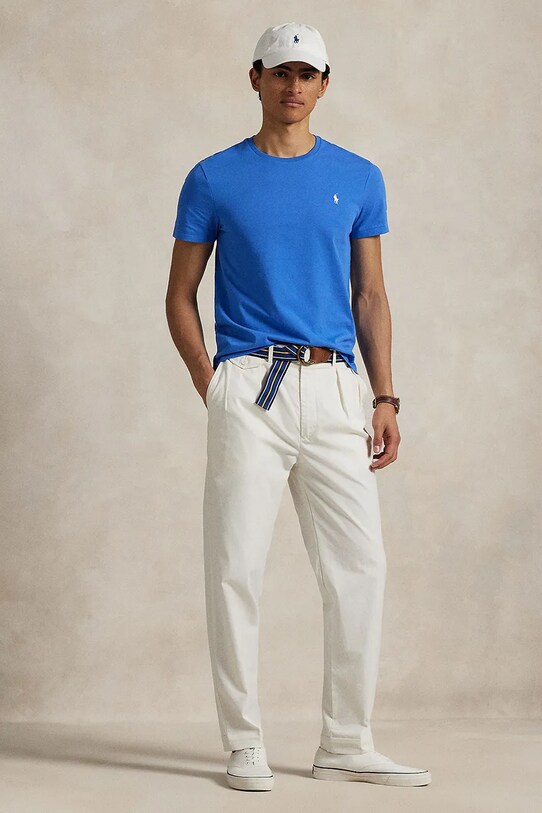 Odzież Polo Ralph Lauren t-shirt bawełniany 710671438 niebieski