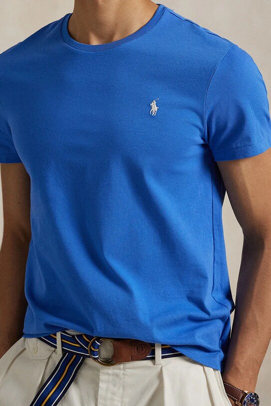 Polo Ralph Lauren t-shirt bawełniany niebieski 710671438