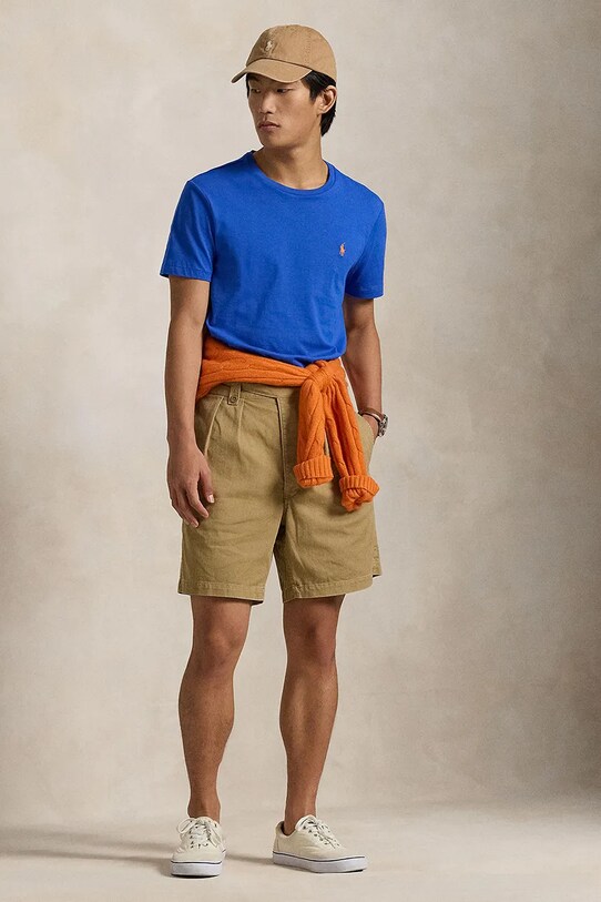 Oblečení Bavlněné tričko Polo Ralph Lauren 710671438 námořnická modř