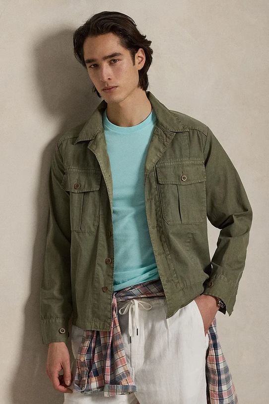 Polo Ralph Lauren t-shirt bawełniany 710671438 turkusowy