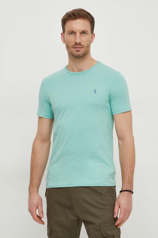 Polo Ralph Lauren t-shirt bawełniany zielony 710671438