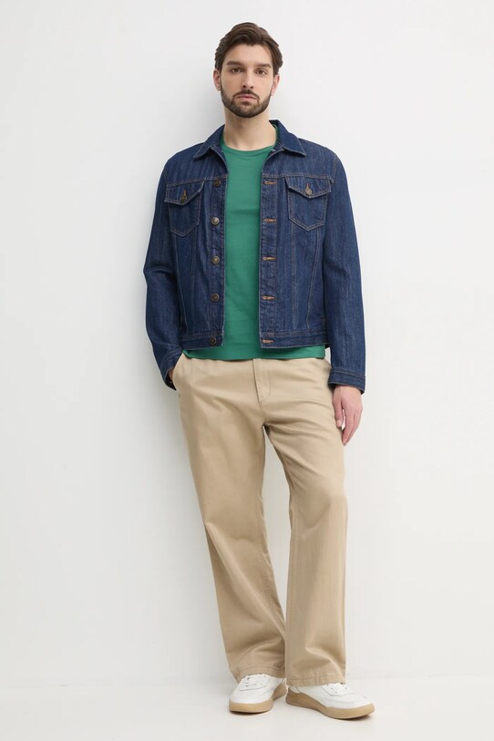 Βαμβακερό μπλουζάκι Polo Ralph Lauren 710671438 πράσινο SS25