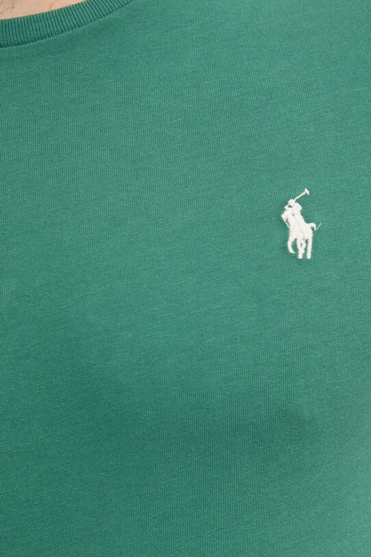Βαμβακερό μπλουζάκι Polo Ralph Lauren 710671438 πράσινο