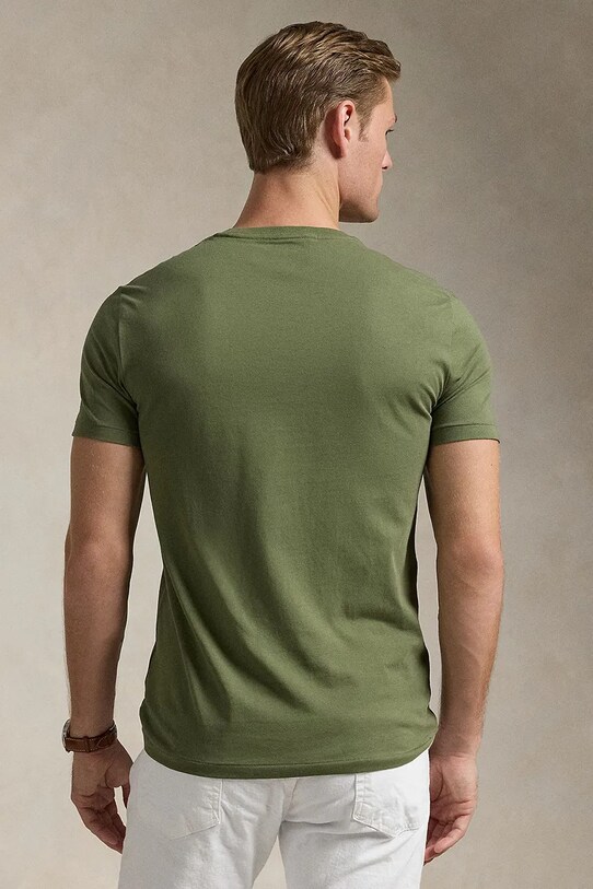 Polo Ralph Lauren t-shirt bawełniany 710671438 zielony SS25
