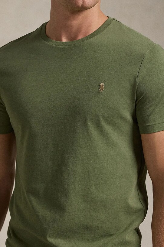 Odzież Polo Ralph Lauren t-shirt bawełniany 710671438 zielony