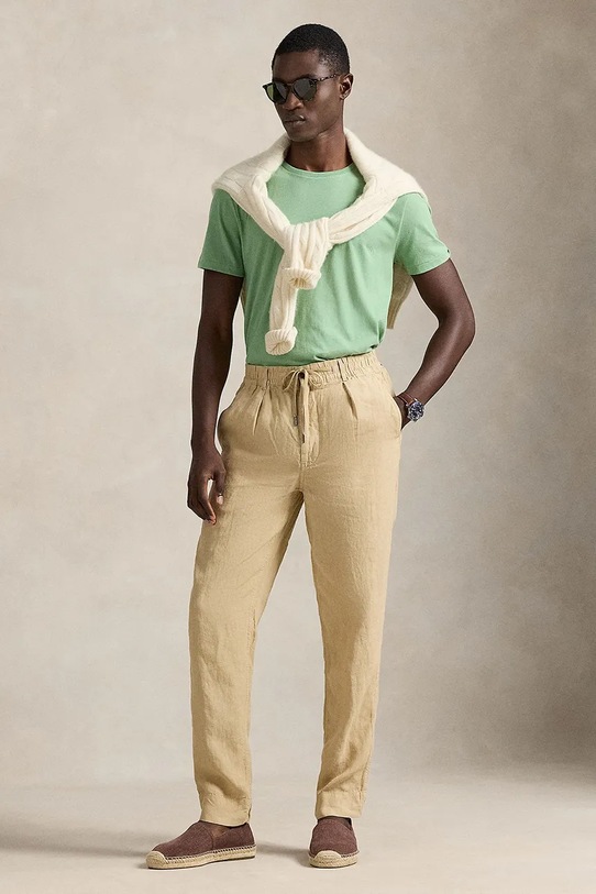 Odzież Polo Ralph Lauren t-shirt bawełniany 710671438 zielony