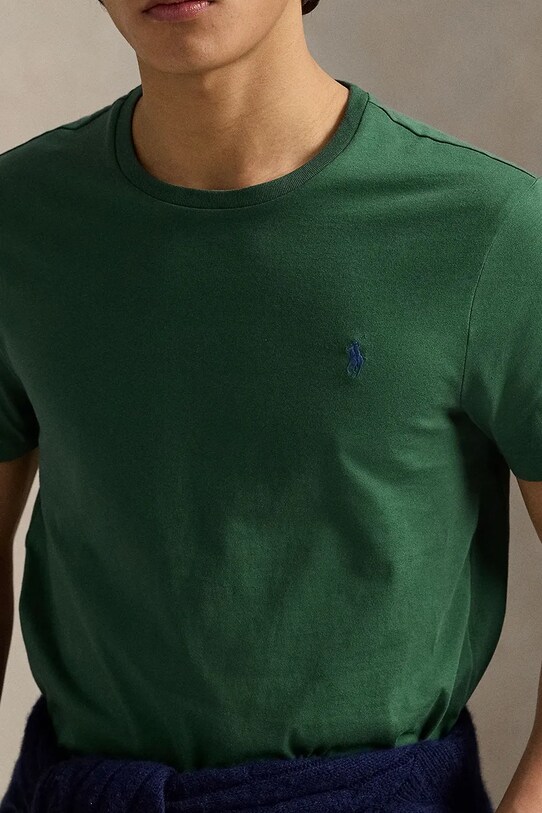 Polo Ralph Lauren t-shirt bawełniany zielony 710671438