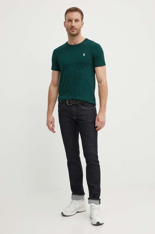 Polo Ralph Lauren t-shirt bawełniany 710671438 zielony SS25