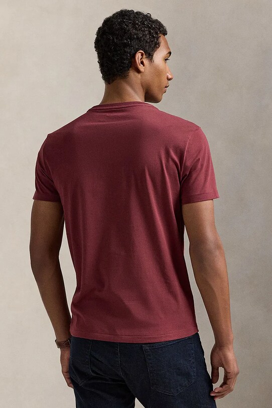 Polo Ralph Lauren t-shirt bawełniany 710671438 bordowy SS25