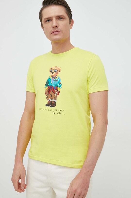 Bavlnené tričko Polo Ralph Lauren žltá 710853310